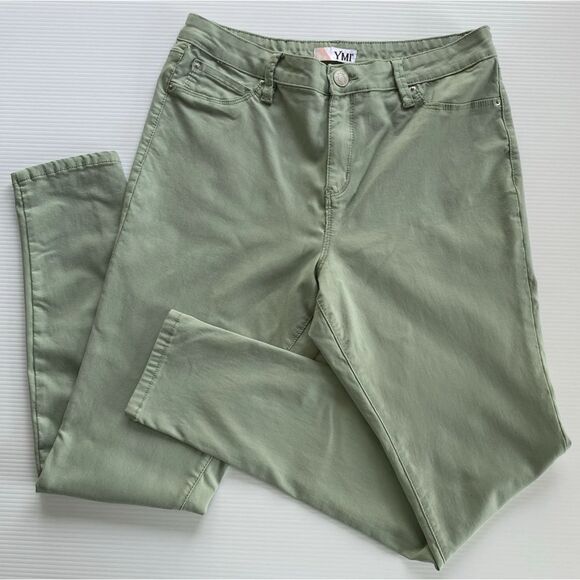 YMI Women’s Forever Color Skinny Ankle Pants Jade Size XL (Fit 31x29) - Picture 3 of 13